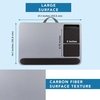 image:imageLAPGEAR Home Office Pro Lap Desk with Wrist Rest Mouse Pad and Phone Holder  Slate Blue  Fits up to 156 Inch Laptops  Style No 91623Silver Carbon