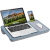 image:imageLAPGEAR Home Office Pro Lap Desk with Wrist Rest Mouse Pad and Phone Holder  Slate Blue  Fits up to 156 Inch Laptops  Style No 91623Slate Blue