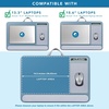 image:imageLAPGEAR Home Office Pro Lap Desk with Wrist Rest Mouse Pad and Phone Holder  Slate Blue  Fits up to 156 Inch Laptops  Style No 91623Slate Blue