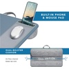 image:imageLAPGEAR Home Office Pro Lap Desk with Wrist Rest Mouse Pad and Phone Holder  Slate Blue  Fits up to 156 Inch Laptops  Style No 91623Slate Blue