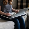 image:imageLAPGEAR Home Office Pro Lap Desk with Wrist Rest Mouse Pad and Phone Holder  Slate Blue  Fits up to 156 Inch Laptops  Style No 91623White Marble