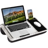 image:imageLAPGEAR Home Office Pro Lap Desk with Wrist Rest Mouse Pad and Phone Holder  Slate Blue  Fits up to 156 Inch Laptops  Style No 91623White Marble