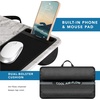 image:imageLAPGEAR Home Office Pro Lap Desk with Wrist Rest Mouse Pad and Phone Holder  Slate Blue  Fits up to 156 Inch Laptops  Style No 91623White Marble