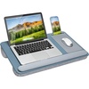 image:imageLAPGEAR Home Office Pro Lap Desk with Wrist Rest Mouse Pad and Phone Holder  Slate Blue  Fits up to 156 Inch Laptops  Style No 91623Slate Blue