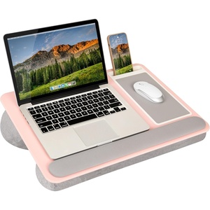 image:imageLAPGEAR Home Office Pro Lap Desk with Wrist Rest Mouse Pad and Phone Holder  Slate Blue  Fits up to 156 Inch Laptops  Style No 91623Blush Pink